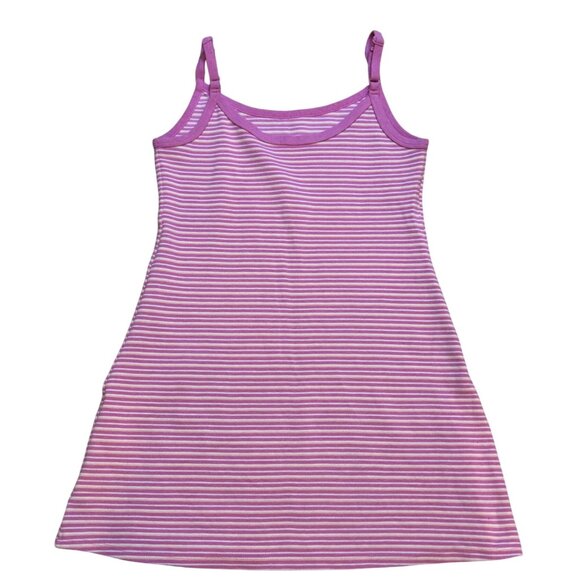 American Eagle Pink & White Striped Sleeveless Dress Size S Cotton Blend - Picture 1 of 6